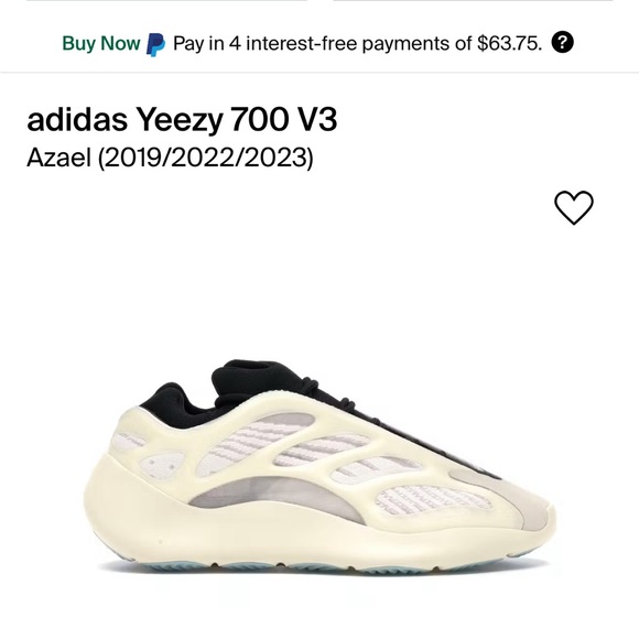 Authentic Adidas Yeezy 700 V3 (Azael) - Picture 4 of 5